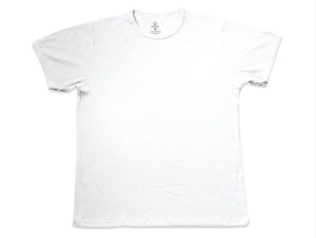 camiseta cuello redondo tela acanalada blanco talla 6 color blanco marca mi puppa on Sale