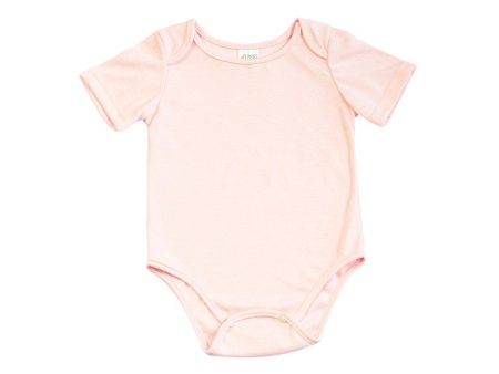 body bebe manga corta  talla 0 6 color rosado neon marca mi puppa Online now