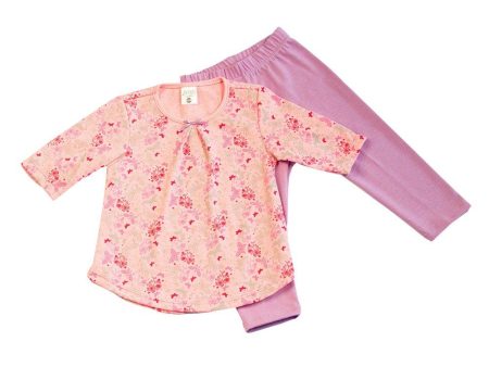 conjunto bebe nina leggins manga 3 4 talla 18 24 color rosado claro marca mi puppa Sale