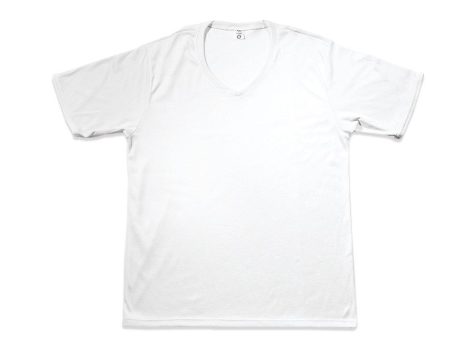 camiseta cuello v tela rib blanco talla 2 color blanco marca mi puppa on Sale