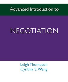 Advanced Introduction to Negotiation For Cheap